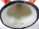 Antique Porcelain Fox Head Stirrup Cup stamped 224, 5" Long, 2.5" Diameter, Figural Cup, Staffordshire, Peter & Anne Bateman