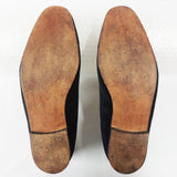 Rare Tricker's Loafer Shoes Freemason Masonic, Black Velour, London England Size 10.5