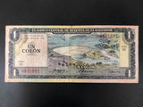 El Salvador Banknote Money One Colon 1978, Liberty and Oppression Oligarchy