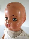Vintage Composition Doll 20" Tall, Reliable Canada Doll, Eyelids, Sound, Mohair
