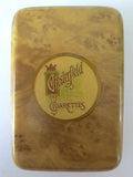 Rare Vintage Chesterfield Cigarette Case Holder, Marbled Metal Case, Mid Century