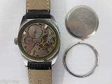 Vintage Mayak Watch, 17 jewels Rubis Dial Watch, New Snake Style Leather Band