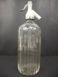 Vintage Eskimo Soda Water Glass Bottle 13" Original Syphon, Eskimo Bear Montreal