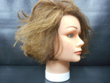 Vtg Dannyco Mannequin Head 10" Short Chatain Hair Cut, Store Display, Prop