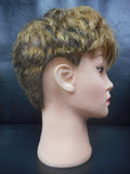 Vintage Hair Salon Mannequin Head 10" Short Blond Brown Hair Cut, Store Display