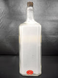 Antique Lime Water Glass Bottle Medicine 16 oz, Polson 1877 Montreal, Canada