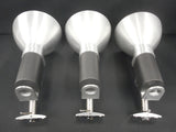 3 Industrial Philips Lightolier Stainless Steel Spotlights for Track Lights, Luxury Lights, Swivels 180, Lot #1