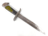 WWII German Officer Eagle Head Combat Fighting Dagger Knife 13 1/2" Long, Feathers, Military Army, Fullers