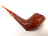 Vintage Tobacco Pipe by Paradis Canada, Never Used, Hand Carved Leaves, Caramel Butterscotch