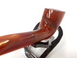 Vintage Tobacco Pipe by Paradis Montreal Quebec, Never Used, Hand Carved Eye, Caramel Butterscotch