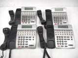 Lot 4 NEC Office Telephones Dterm80, 16 Multi Lines, LCD Digital Folding Screens, Models DTH-16D-1 and 2