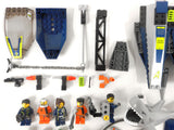 Lego Lot of 8 Minifigures, 175 Vehicules Parts from Lego Agents Speed Boat Rescue 8633, River Heist 8968
