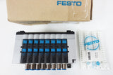 New Festo Valve Terminal CPV14-GE-FB-8, 8-Way Pneumatic Solenoid Valve Block