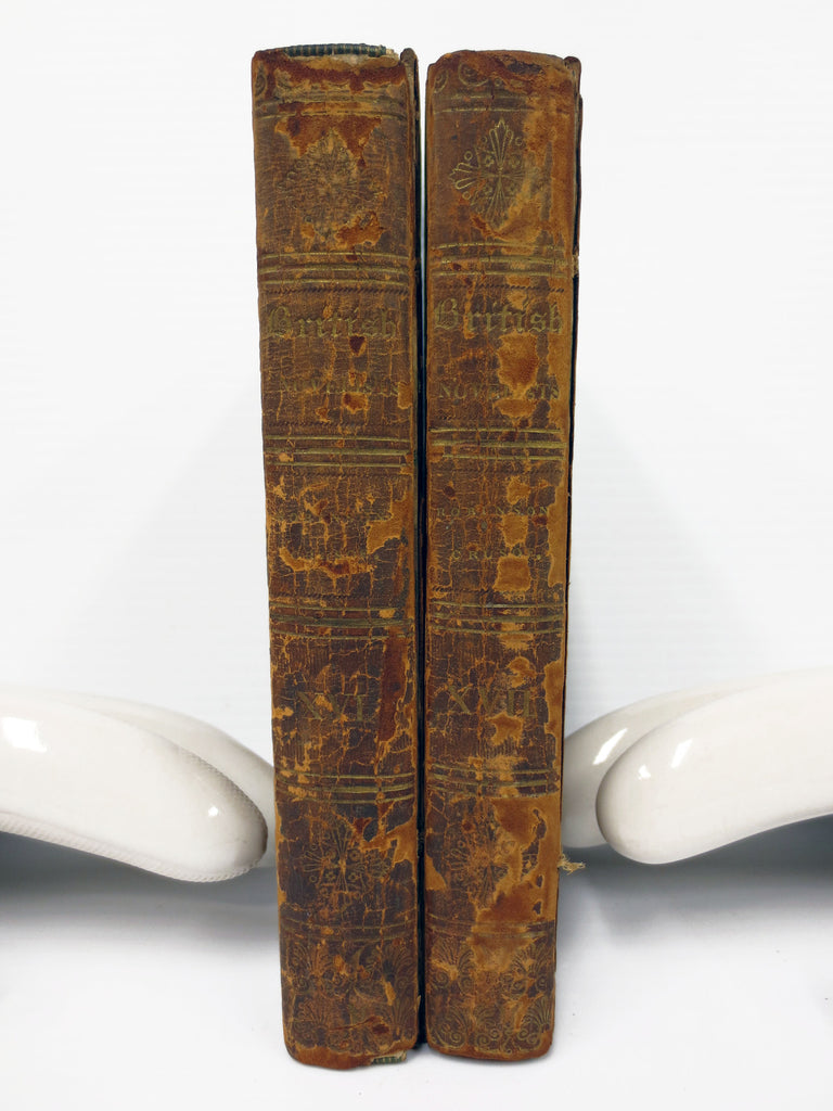 Antique 1820 Robinson Crusoe by Daniel Defoe 2 Volumes Preface by Barbauld