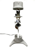 Vintage Bausch & Lomb Inverted Laboratory Microscope Magnifier 30" Tall, Powerful Light, 3 Objectives, Swivels, 3 3/4" Mirror