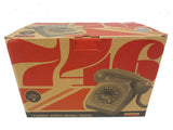 New Vintage Style Rotary Phone 746 by Wild & Wolf, Push Button Dial, Blue Grey, Complete with Box