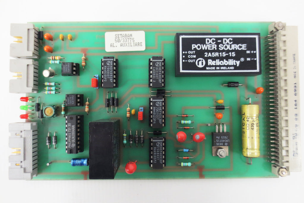 New Setaram Industrial Auxiliary Power Supply Circuit Card 50/33775, 64-pin