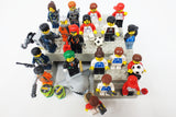 Lot 20 Lego Minifigures Avengers, Adidas Soccer Team, Joker, 4.5" Shark 62605