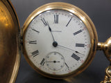 Antique 1902 Waltham Royal Pocket Watch 14k GF Hunting Case 3 Covers #1899