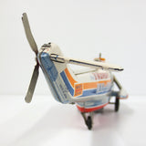 Vintage Sikorsky S-61 Tin Toy Helicopter 10.5", Airport Airway, TN Nomura Japan