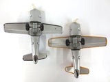 Two Vintage Cessna N453C Tin Toy Airplanes Air Patrol by K Koyo Kinzoku Japan