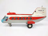 Vintage Vertol 107 Tin Toy Passenger Jumbo Helicopter 13" by TN Nomura Japan