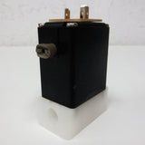 Burkert Solenoid Valve 24V/DC 8W 1/4" NPT PMAX 43PSI Model 0124 A 3/16 FF PD