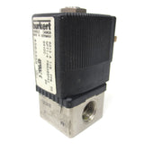 Burkert Solenoid Valve 24V/DC 8W 1/8" NPT PMAX 85PSI Model 6013 A 1/8 FPM SS