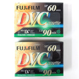 2 New Fujifilm Mini DV DVC Digital Video Cassette for Camera Camcorder SP 60 min