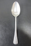 WWII Spoon Signed Germany Aluminum 5 7/8" Leaf Motifs Shapes, Hammered