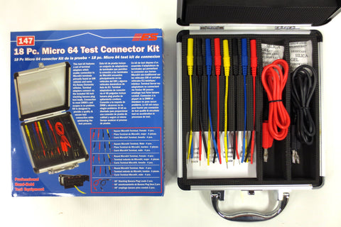 New 18 Piece Micro 64 Test Connector Kit 147 by Electronic Specialties, GM Auto