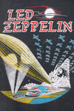 Vintage Led Zeppelin Kashmir Jacket Coat Patch Concert Advertising 12 X 14", Train & Bombers