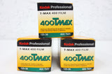 Lot of 3 New Unopened Kodak T-MAX 400 TMY 135-36 Negative Films 35mm Black & White