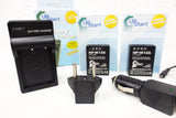 2 New NP-W126 Batteries, Charger, Car & EU Adapters for Fujifilm Finepix HS30 33 35 50 EXR Cameras