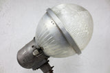 Vintage 1970s General Electric Pyrex Street Light Globe Fixture 12" Industrial Bubble Gum