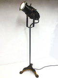 Vintage Industrial Tripod Floor Light 44", Floor Lamp Spotlight, Claw Feet
