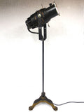 Vintage Industrial Tripod Floor Light 44", Floor Lamp Spotlight, Claw Feet