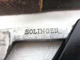 Vintage Silber Stahl Solingen Straight Razor 9" Germany, Arrows, Box