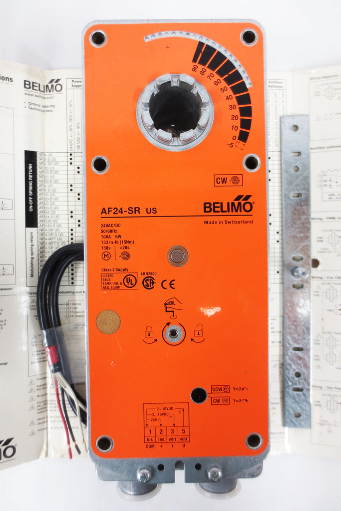 New Belimo AF24-SR US Spring Return Damper Actuator 133in-lb 24VAC/DC Modulating