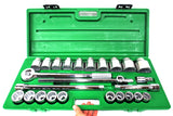 SK Pro Tools 25 Pc Socket Set #4725, 3/4" Drive 12 Point 7/8" to 2 1/4" STD SAE