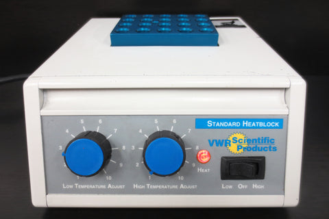 VWR Scientific Heatblock 13259-030 Lab Dry Plate w/ 20 Position Heat Block Lot 4