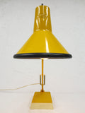 Vintage Mid Century Articulating Swing Arm Drafting Desk Lamp by Luxo, Yellow
