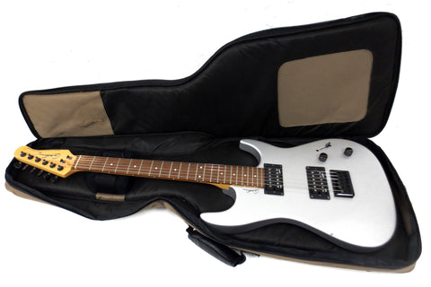 Godin Detour Electric Guitar with Gig Bag, Silver Graphite Body, Hand-Crafted, Serial 05195515