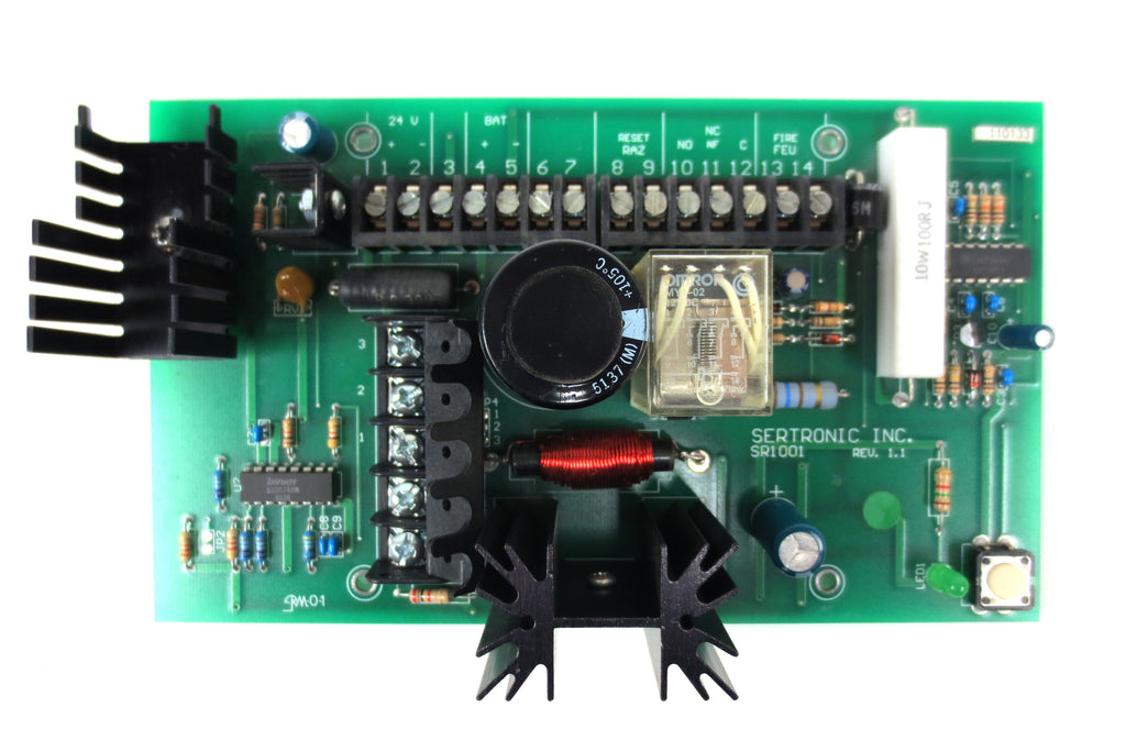 New Sertronic SR1001 Power Supply Circuit Card, Converts 12-24 VAC to 12-24 VDC