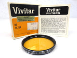 Vintage Vivitar 62mm Camera Filter No 85 Type A Perfect Glass, Instructions, Box