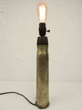 WWI 1914 Brass Shell Desk Lamp 16" Trench Art, Patronenfabrik Karlsruhe Germany