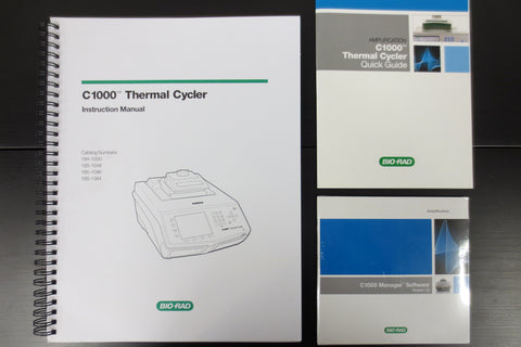 Bio-Rad C1000 Thermal Cycler CD Software, Manual and Quick Guide, Lab Research