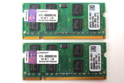 New Kingston 4GB Kit 2x2GB RAM for Apple iMac PC2-6400 DDR2 800MHz KTA-MB800K2