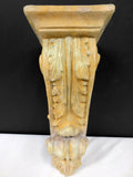 Vintage Plaster Corbel 12" Tall, 5" Wide, Hook, Church Architectural Salvage
