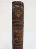 Antique 1804 Voltaire La Henriade Poetry Book, Litho Engravings by LeBoeuf, Paris